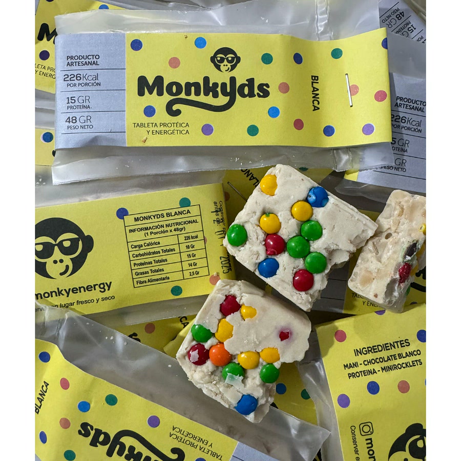 Monky Kids Rocklets Blanca x18 Unidades
