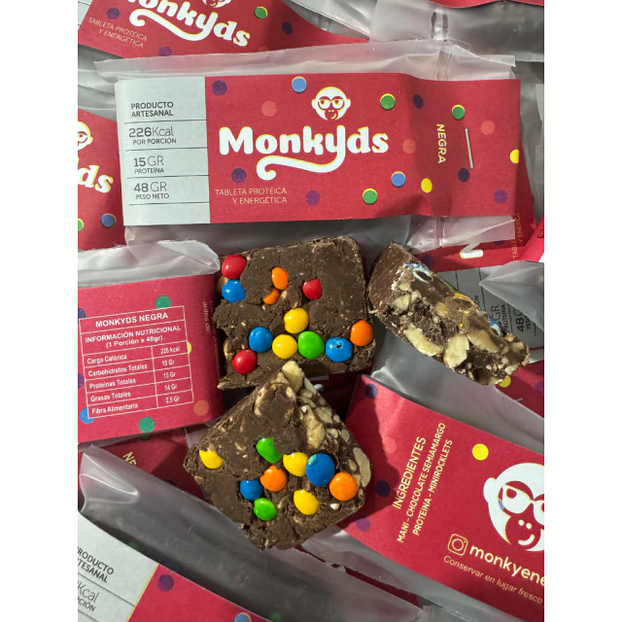 Monky Kids Rockelt Negra x18 Unidades