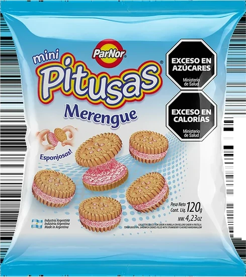 Galletas pitusas merengue 120 gr x 30u