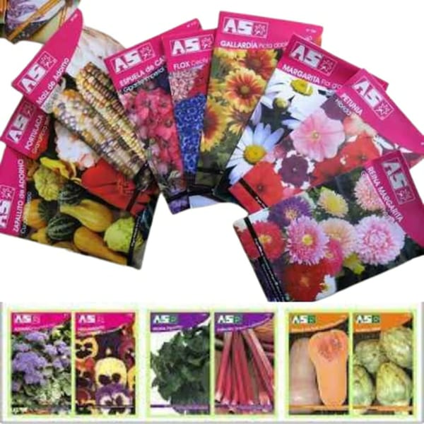 SEMILLAS AROMATICAS, FLORES Y HORTALIZAS